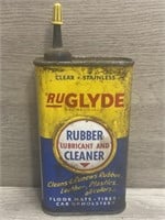RuGlyde Rubber Cleaner Advertising Tin