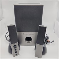Altec Lansing Speakers Subwoofer + Tablet Stand