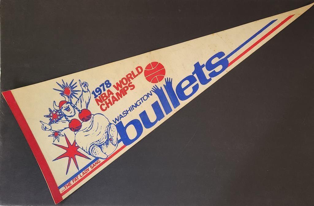 1978 Bullets NBA Champs Pennant