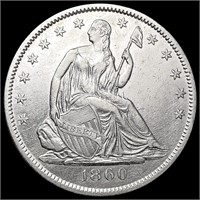 1860-O Seated Liberty Half Dollar UNCIRCULATED