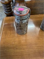 Jar of Wheat Pennies