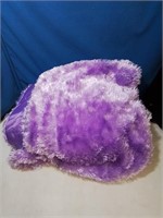 Lavender frilly throw