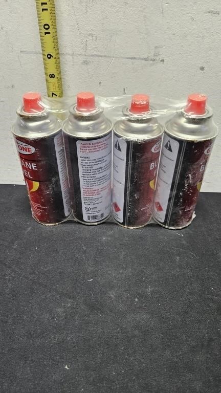 Butane fuel 4 cans new.