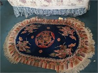 Chinese Oriental rug  100% wool rug oval  fringe