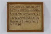 Harriet A. Barber Sampler