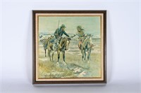 Charles M Russell "A Doubtful Handshake" Print