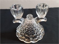 Double Candle Stick Holder Imperial Glass Katy