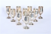 Towle Old Master S 925 Silver Water Goblets 10pc