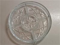 10" Sectioned Dish Libby Clarion Pattern