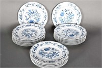 Vintage Blue Danube Dinnerware Plates 20pc