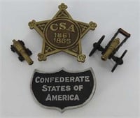 Confederate Emblems & Cannons