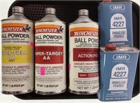 (5) Cans Winchester & Imr Brand Smokeless Powder