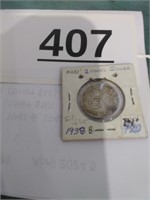 1938-B German Sil 2 Marks