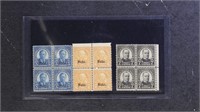 US Stamps #669-679 Mint Blocks of 4, most stamps M