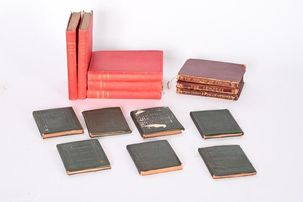 Antique Leather Bound Books - Shakespeare,  Asst