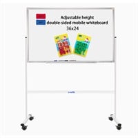 ($99) H-Qprobd Mobile Whiteboard 36"x24" Magnetic