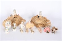 Antique Porcelain & Bisque Dolls - Hat Pin, Head