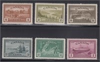 Canada Stamps #268-273 Mint NH complete set, nicel