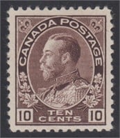 Canada Stamps #116 Mint LH, nicely centered 10 cen