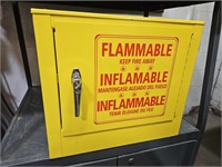 Metal Flammable Safety Cabinet w Key 20x18x17"