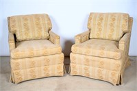 Vintage Upholstered Club Chairs