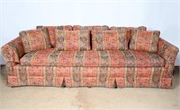 Vintage Low Profile Upholstered Couch