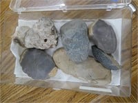 Stone artifacts labeled as Native American