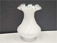 Fenton Silver Crest Spanish Vase 8" H Unmarked