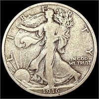 1916 Walking Liberty Half Dollar NICELY
