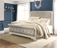 Queen Ashley Realyn Designer Sleigh Bed