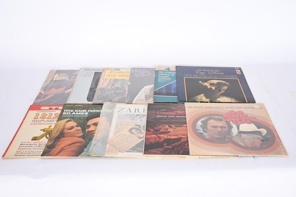 Vtg Vinyl Albums - John Denver, Roger Williams