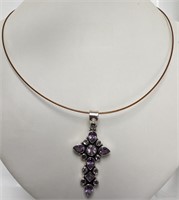$180 Silver 8.79G Pendant, 17" Necklace