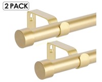 2 Pack Gold Rods for Window 48-84 inch