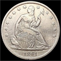 1861-S Seated Liberty Half Dollar CLOSELY