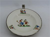 Child's Food Warming Bowl with Gnomes