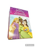 10PK Disney Princess Valentines w 32 Stickers