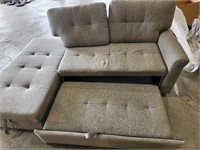 Sofa Pull Out and Chaise  missing end piece  chais
