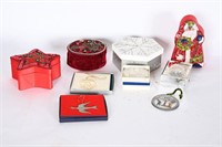Lenox Deep Cut Crystal Ornament, Christmas Boxes
