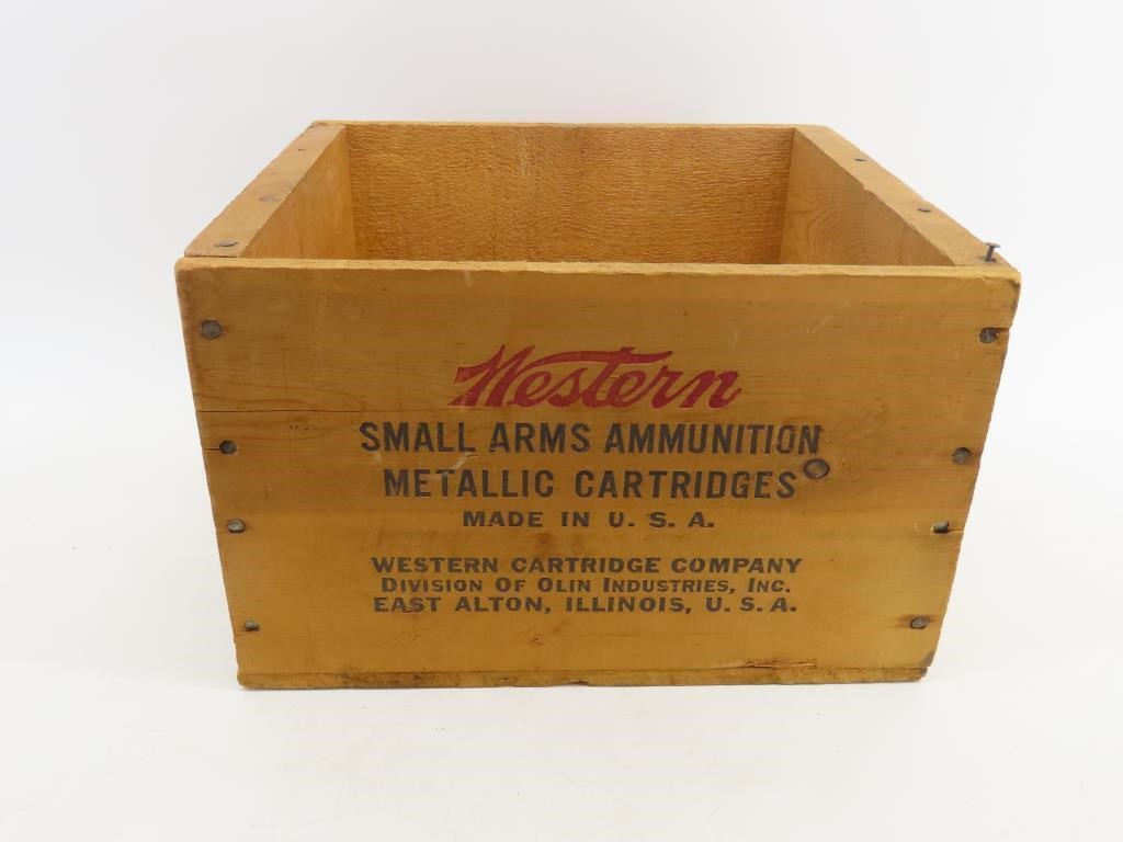 Western Wooden Ammunition Box