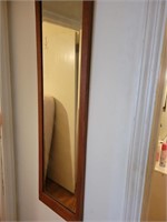 Hall mirror with beveled glass