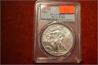 2020 Silver Eagle: PCGS MS-70, First Strike.