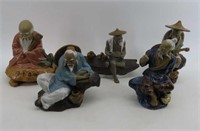 Oriental Figurine Tray Lot