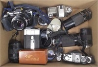 Assorted Vtg Cameras, Camera Lenses, Filters