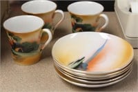 Japanese Nippon 3 Cups and 5 Saucers