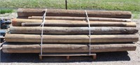 (21) Wood Posts - Most 7" diameter