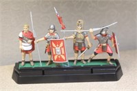 Metal Toy Vikings on Stand