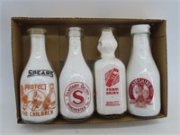 Printed Glass Milk Bottles