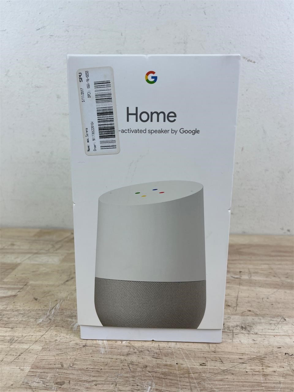 Google home voice activated speaker