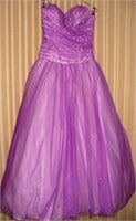 Beautiful Purple Princess Prom Dress