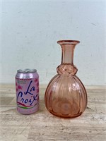 Vintage pink glass vase